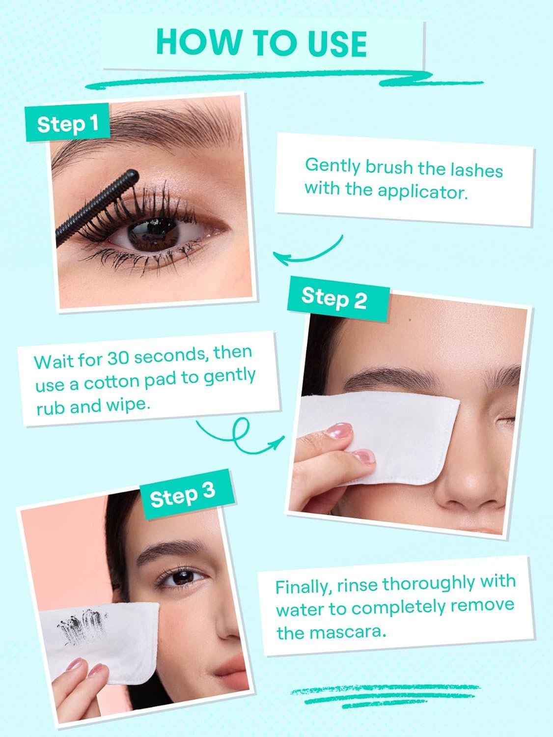 مزيل ماسكارا مقاومة للماء SHEGLAM – إزالة سهلة بدون فرك